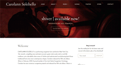 Desktop Screenshot of carolannsolebello.com