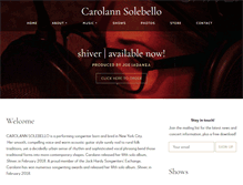 Tablet Screenshot of carolannsolebello.com